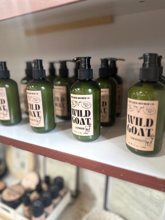 Wild Goat Milk Lotion – Natural Hydrating Body Lotion (Made with Essential Oils | Sensitive Skin Friendly)