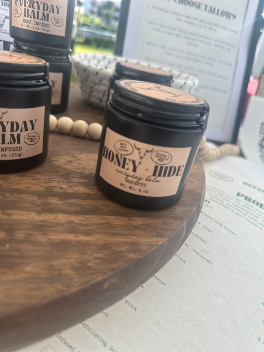 Honey + Hide Tallow Balm | Raw Honey & Grass-Fed Tallow Moisturizer