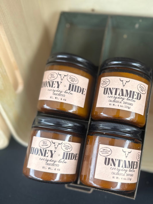 Honey + Hide Tallow Balm | Raw Honey & Grass-Fed Tallow Moisturizer